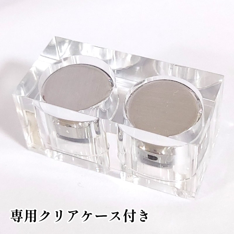 ボタンカバー シャツ アクセサリー ヘアライン シルバー クラップス