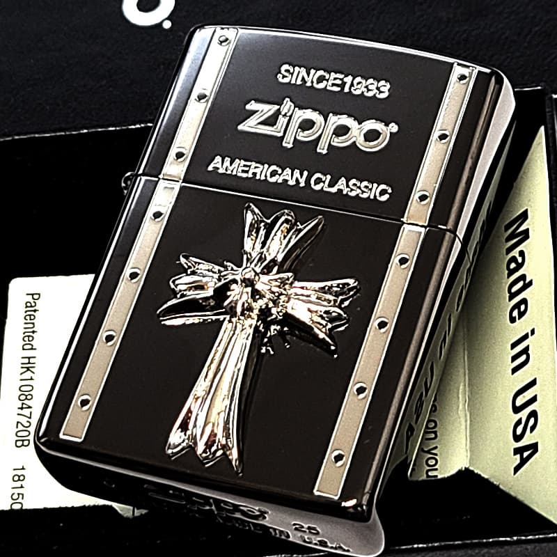 ZIPPO（ジッポー） 十字架 クロスメタル ジッポ ライター ガンメタ