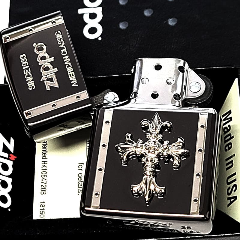 Zippo クロスデザインライター ZIPPO（ジッポー） ライター クロスメタル ジッポ 十字架 ゴシック
