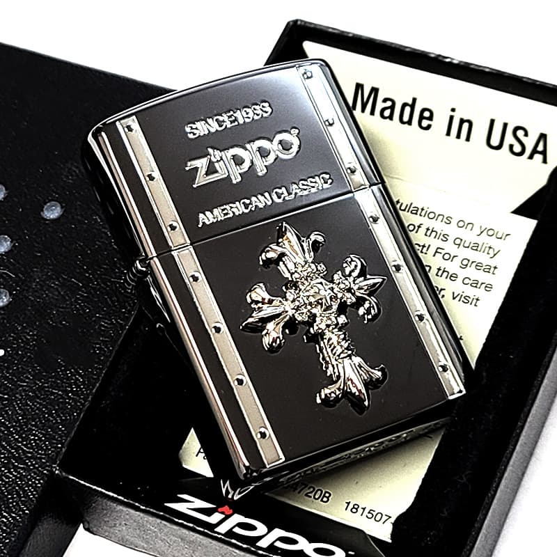 Zippo クロスデザインライター ZIPPO（ジッポー） ライター クロスメタル ジッポ 十字架 ゴシック