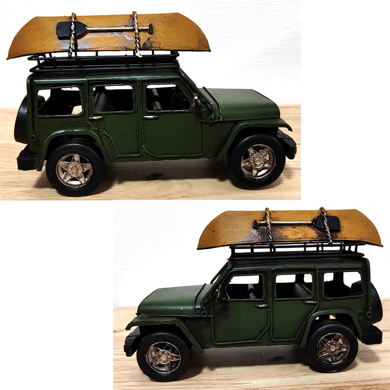 アメリカン レトロ ビンテージカー 4WD カーキ かっこいい サーフィン