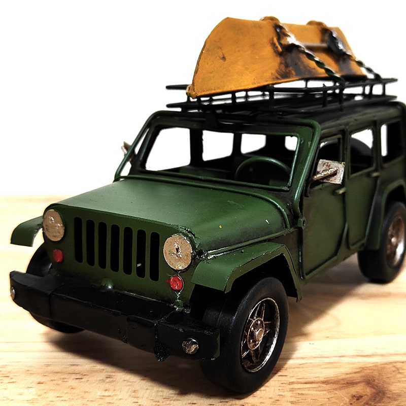 アメリカン レトロ ビンテージカー 4WD カーキ かっこいい