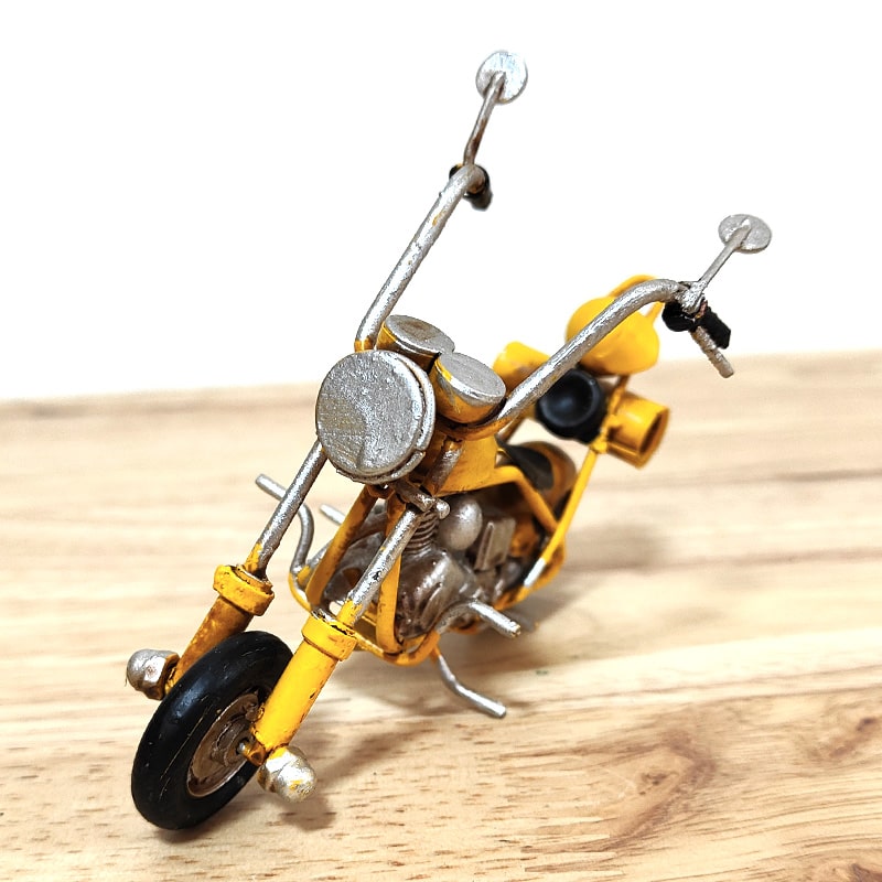 アメリカン レトロ ビンテージ バイク チョッパー ブリキ製 オブジェ