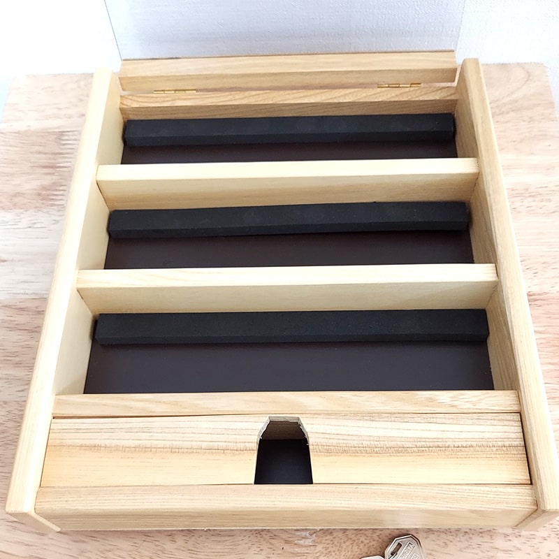 ZIPPO ライター コレクションケース 三段 木製 一点物 ディスプレイ 