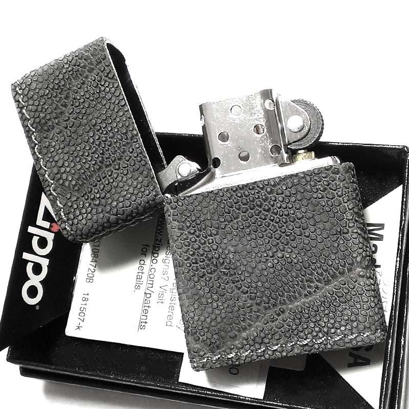 ZIPPO（ジッポー） ライター 本アフリカ象革巻き ジッポ 革巻き