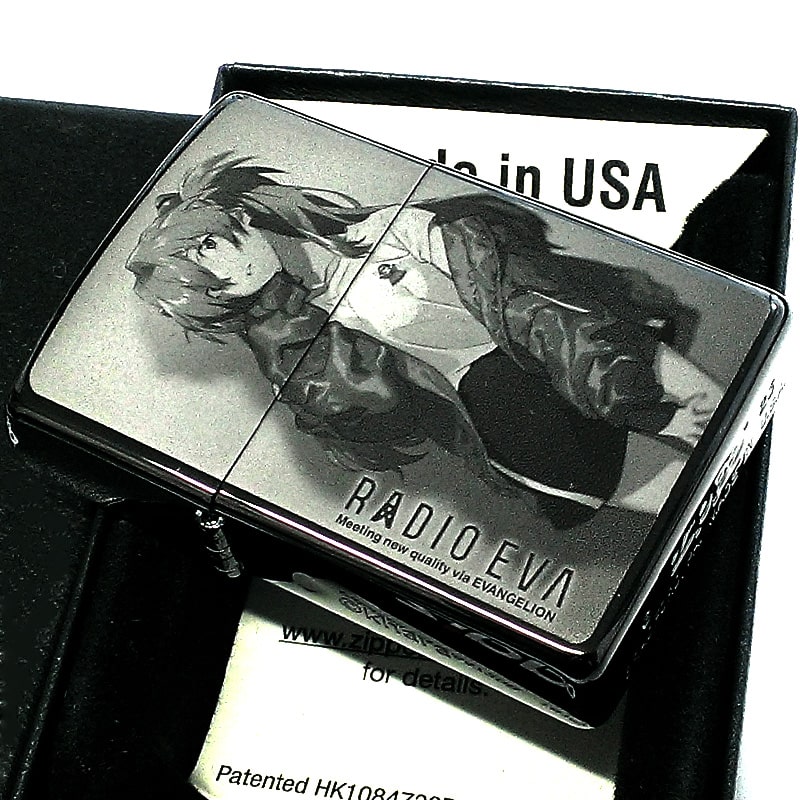 ZIPPO エヴァンゲリオン レアナンバー No.0777 限定 一点物 ジッポ ライター RADIO EVA アスカ 10周年記念  ブラックチタンコート