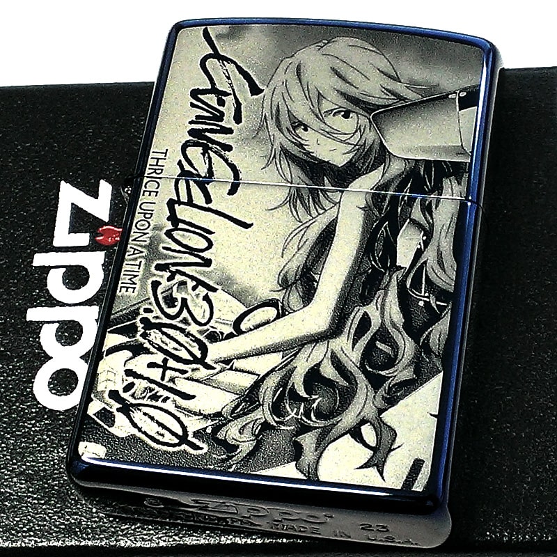 ZIPPO ライター エヴァンゲリオン 限定 綾波レイ ロングヘア シン・エヴァンゲリオン劇場版 ジッポ シリアルNo入り ブルーチタン