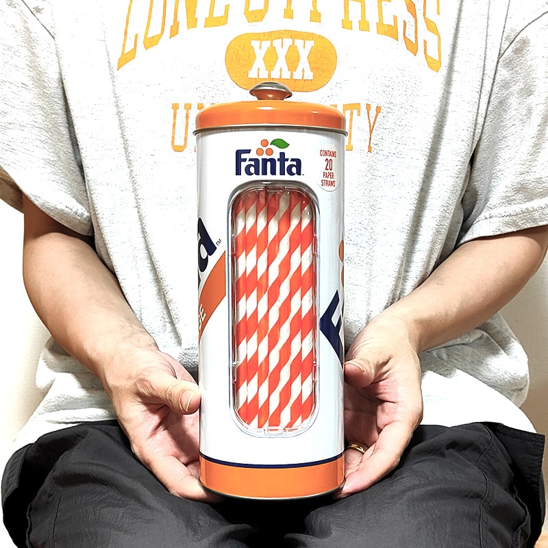 ファンタ ストローケース 可愛い キッチン 小物入れ 箸立て ストロー