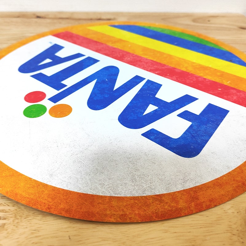 アメリカン レトロ ブリキ看板 ラウンドメタルサイン FANTA