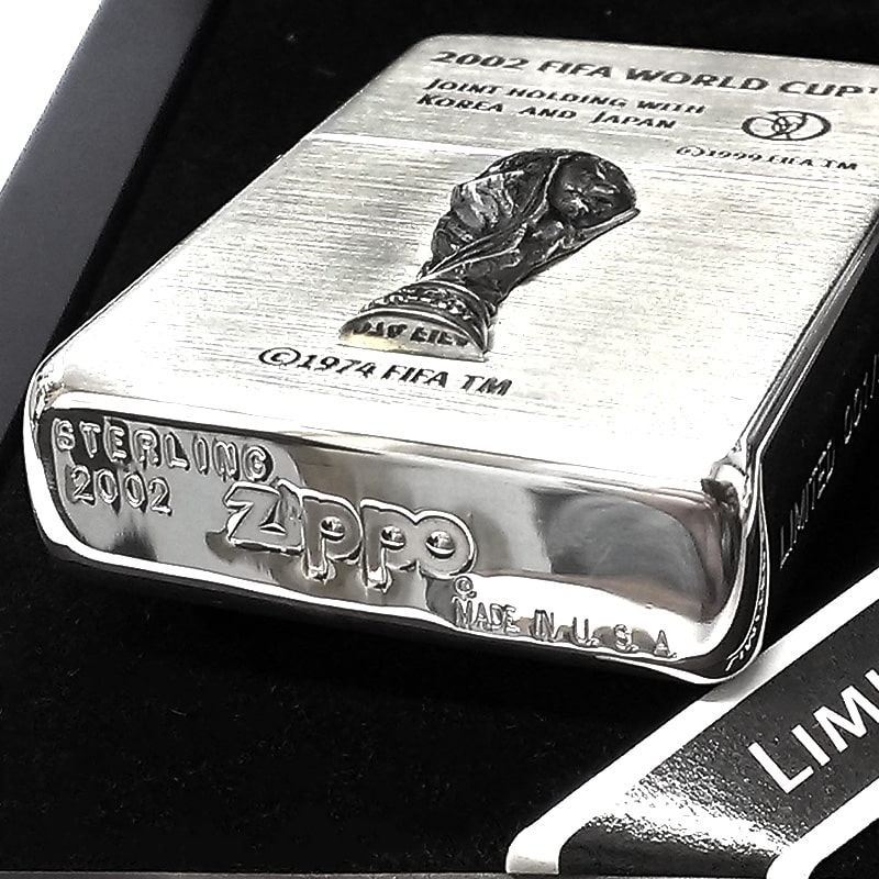 【最終値引！】2002FIFA日韓大会記念　ZIPPOオイルライター ZIPPO レア シリアルNo.001 一点物 FIFA 2002 ワールドカップ
