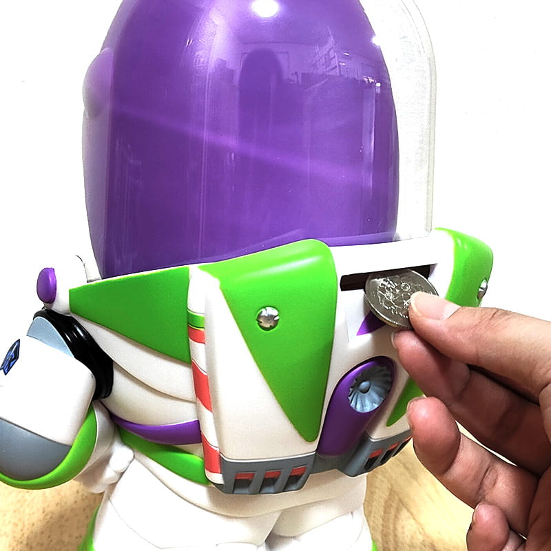 アメリカン レトロ 貯金箱 フィギュアバンク バズライトイヤー トイ