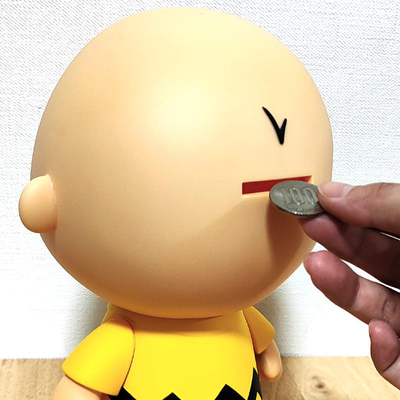 アメリカン レトロ 貯金箱 かわいい チャーリーブラウン フィギュア