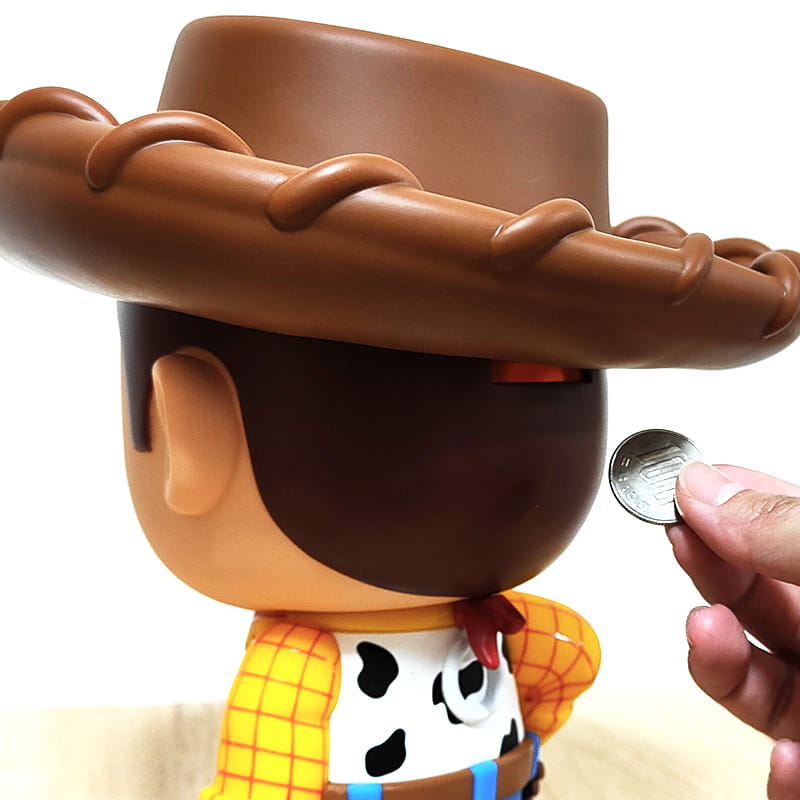 アメリカン レトロ 貯金箱 トイストーリー ウッディ フィギュアバンク