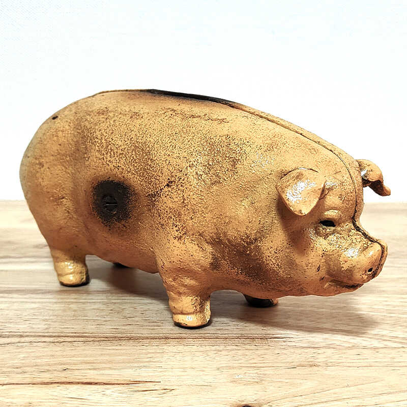 アメリカン レトロ コインバンク 貯金箱 キャストアイアン FINCKS PIG