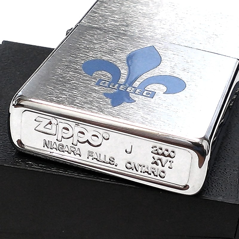 ZIPPO ライター カナダ製 2000年製 ケベック州 州旗 オンタリオ製 廃盤