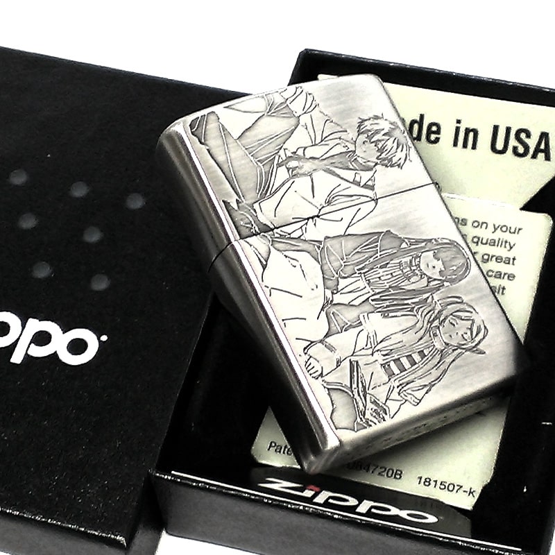 ZIPPO ライター 葬送のフリーレン ジッポ シルバー 両面加工 アニメ キャラクター メンズ 銀 レディース ギフト プレゼント