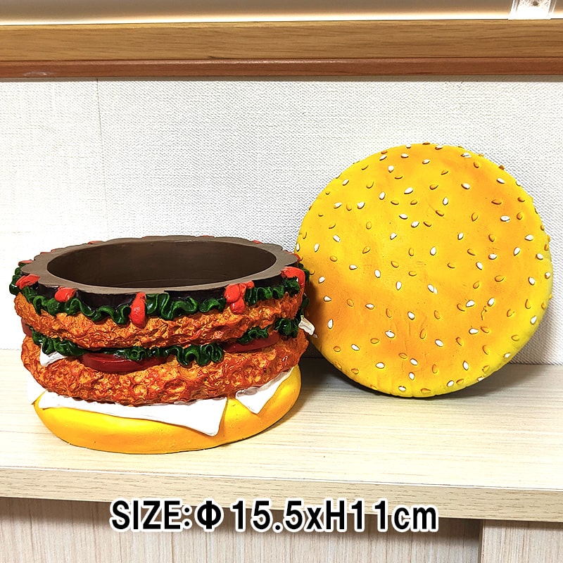 小物入れ ハンバーガー アメリカン 置物 ヴィンテージ オールディーズ