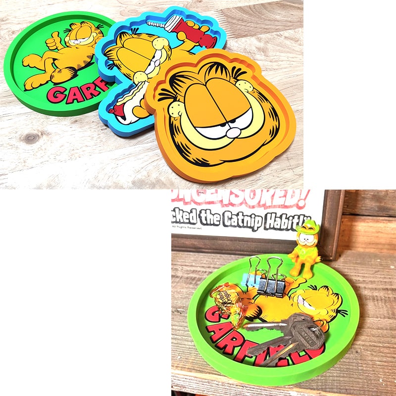 ガーフィールド ラバートレイ かわいい 選べる 3タイプ GARFIELD 小物
