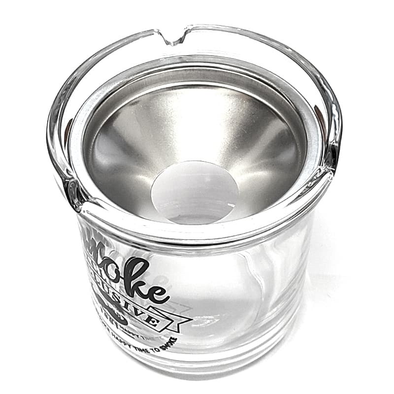 卓上灰皿 グラス アシュトレイ かわいい smoke ひげ おしゃれ カフェ