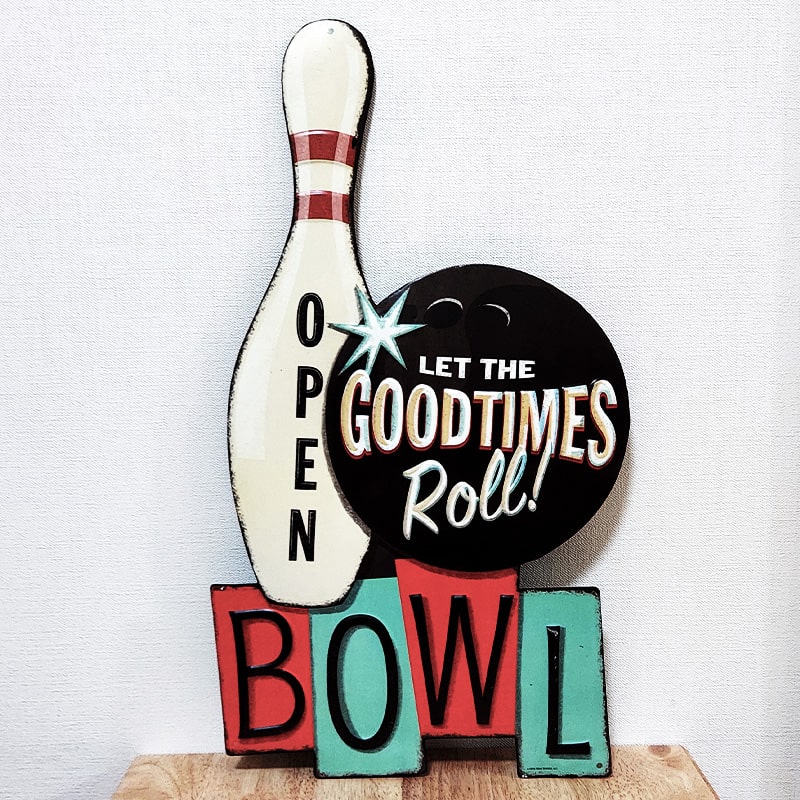 ブリキ看板 エンボスメタルサイン GOODTIMES ROLL BOWL ボーリング おしゃれ OPEN アメリカン ビンテージ エンボス加工 壁掛け  : goodtimes-roll-bowl : Zippoタバコケース喫煙具のハヤミ - 通販 - Yahoo!ショッピング