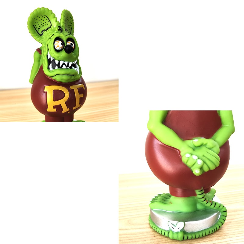 レア！Rat Fink ボブルヘッド人形 3体セット 陶器製 ラットフィンク レア！Rat Fink ボブルヘッド人形 3体セット 陶器製 ラットフィンク