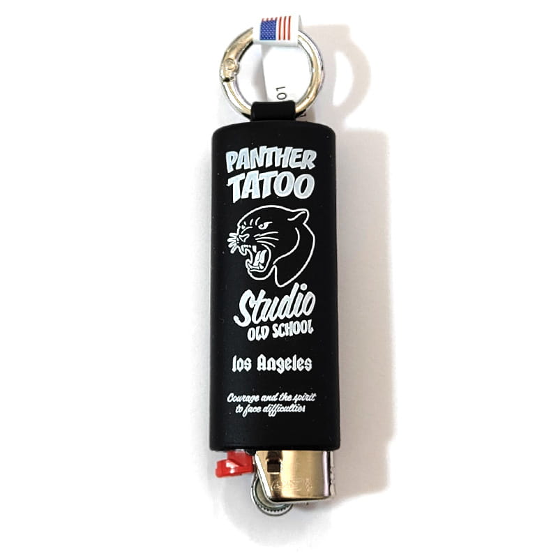 ライターカバー BICライター付き ブラック ブルー オレンジ イエロー