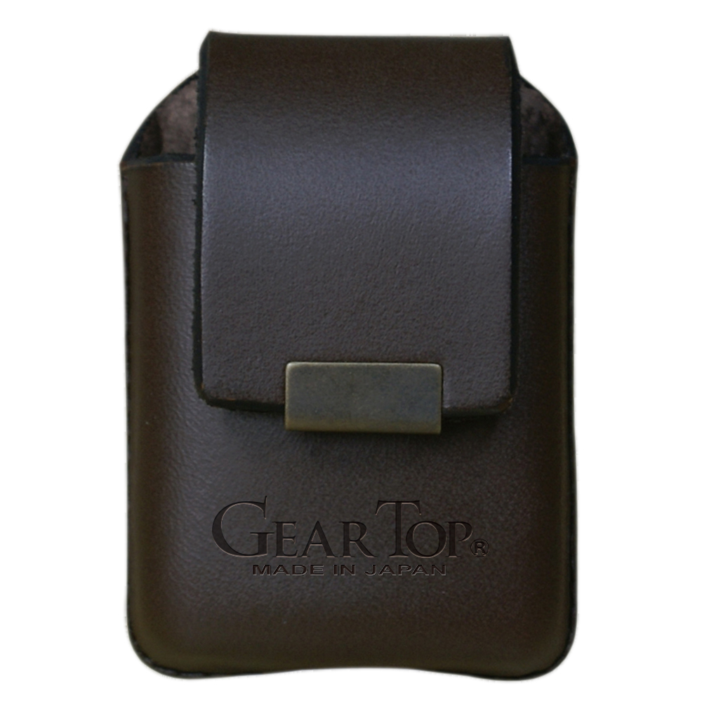 GEARTOP ギアトップ 牛革 ライターポーチ 3色 ベルト通し付き ZIPPO