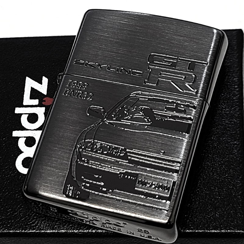 ZIPPO（ジッポー） ライター 限定 日産公認モデル 両面加工 ブラック