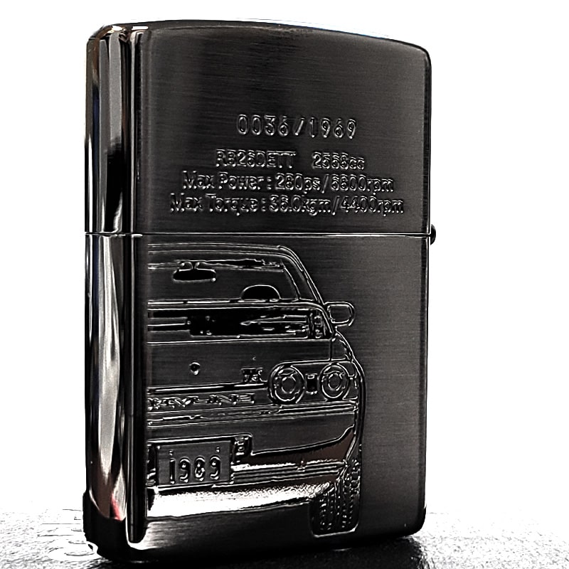 ZIPPOライター ZIPPO（ジッポー） ライター 限定 日産公認モデル 両面加工 ブラック