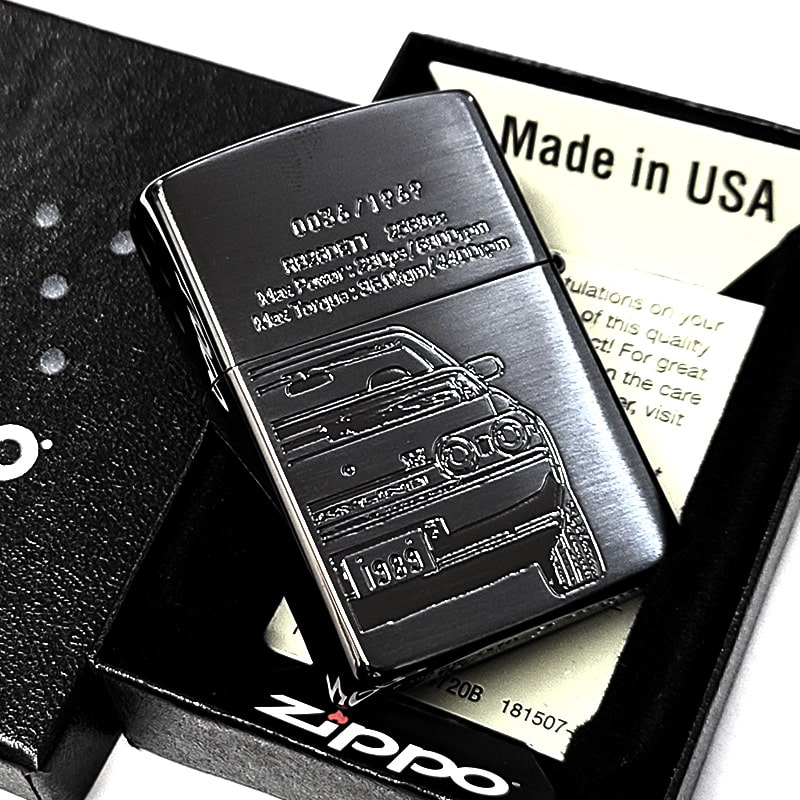 ZIPPO（ジッポー） ライター 限定 日産公認モデル 両面加工 ブラック