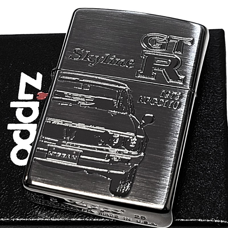 ZIPPO（ジッポー） 限定 スカイラインGT-R ブラックサテン&ミラー 両面