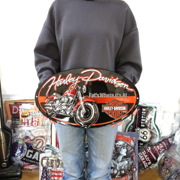Harley Davidson ブリキ看板 ハーレーダビッドソン アンティーク