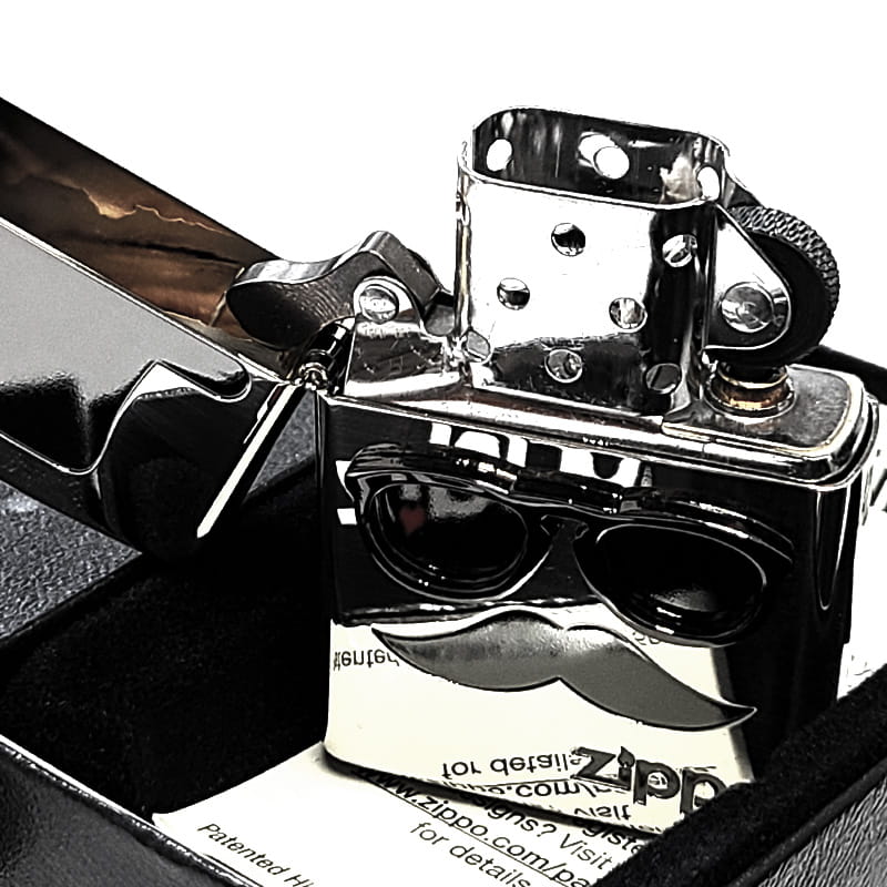 ZIPPO（ジッポー） ライター サングラスハット ジッポ シルバー 髭 