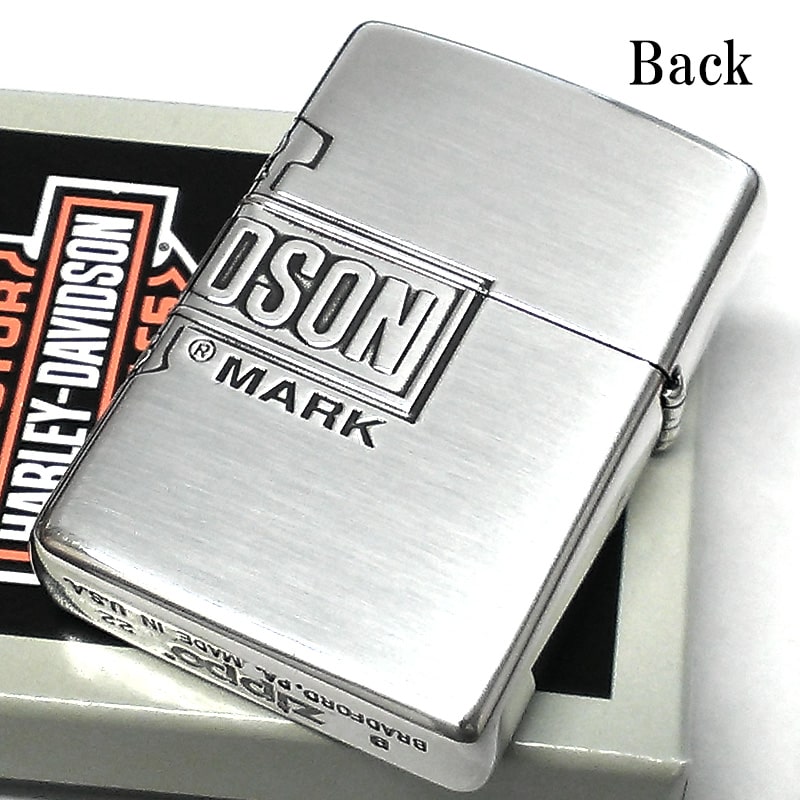 ZIPPO ライター ハーレーダビッドソン ジッポ シルバー燻し 大型