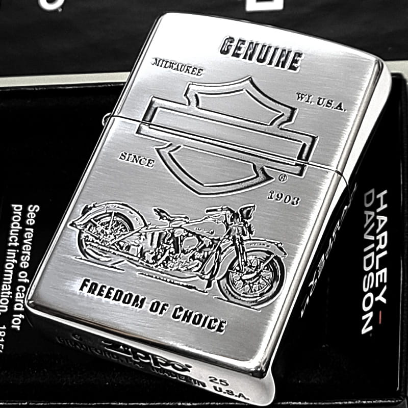 ZIPPO（ジッポー） ハーレー ダビッドソン バイクデザイン シルバー 