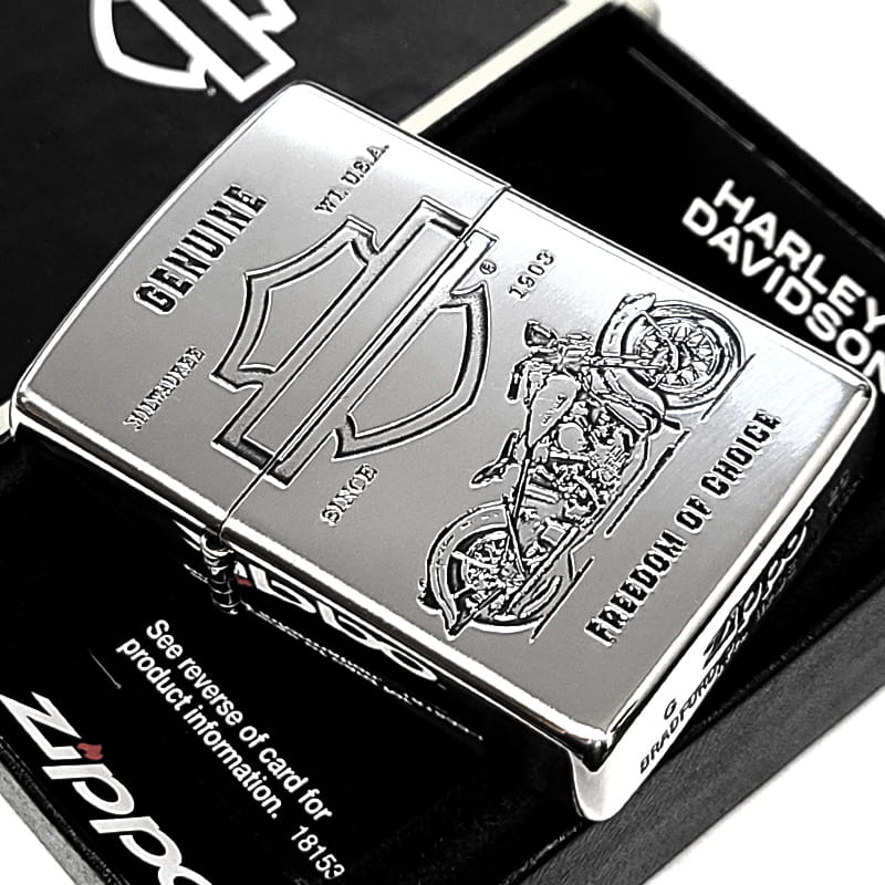 ZIPPO（ジッポー） ハーレー ダビッドソン バイクデザイン シルバー