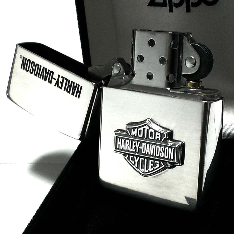 ZIPPO ライター 純銀 ハーレーダビッドソン ジッポ スターリング