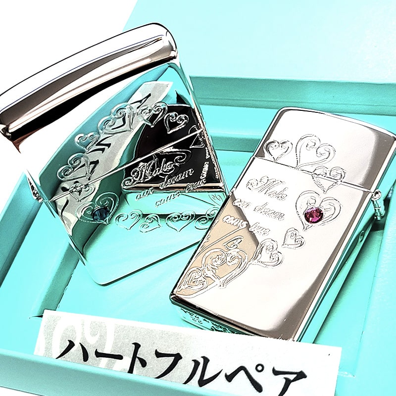 ZIPPO（ジッポー） ライター ペア セット ハートフル ジッポ スリム