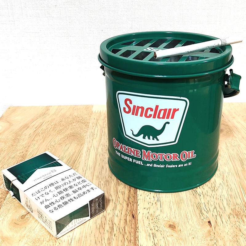 灰皿 蚊取り線香 おしゃれ Sinclair 屋外 グリーン シンクレア フタ