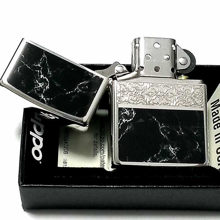 楽天市場】ZIPPO おしゃれ ライター アラベスク＆大理石 ジッポ