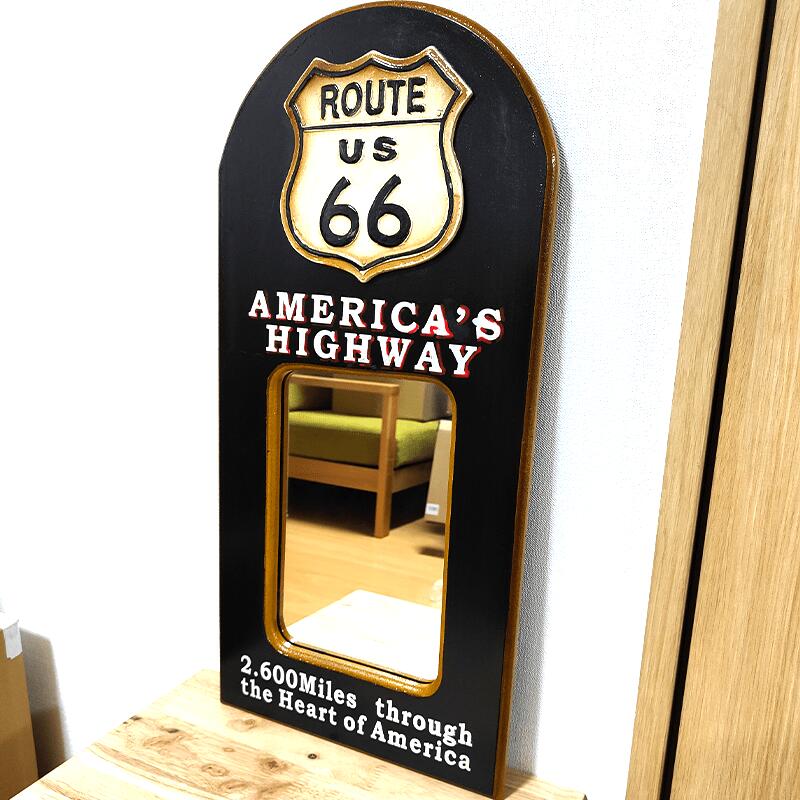 ミラー 壁掛け ルート66 木製 アンティーク ウォールミラー Route66 高級感 お洒落 ブラック インテリア 黒 ビンテージ アメリカン :  202ms1049a : Zippoタバコケース喫煙具のハヤミ - 通販 - Yahoo!ショッピング