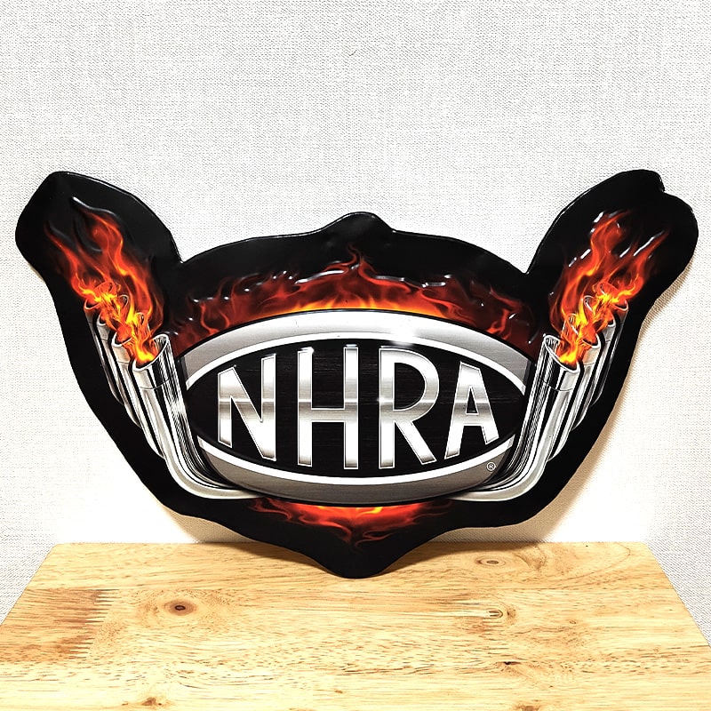 ブリキ看板 エンボスメタルサイン NHRA Logo アメリカン 雑貨 ガレージ imgrc0081399227.jpg