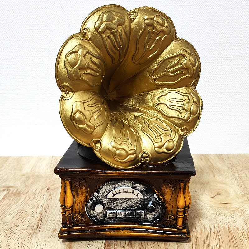 アメリカン レトロ 貯金箱 蓄音機 マネーバンク アンティーク