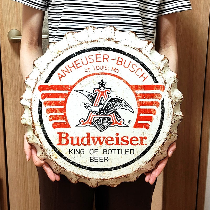 ブリキ看板 バドワイザー ボトルキャップ アンティーク Budweiser Weathered ロゴ 壁飾り かわいい 正規品 アメリカン :  budweiser-weathered : Zippoタバコケース喫煙具のハヤミ - 通販 - Yahoo!ショッピング