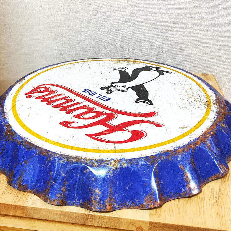 アメリカン レトロ ブリキ看板 ボトルキャップ メタルサイン Hamm