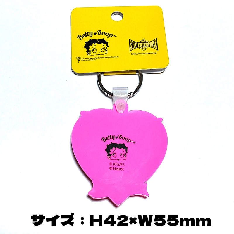 BETTY BOOP（ベティ ブープ） キーホルダー ラバー キーリング HEART