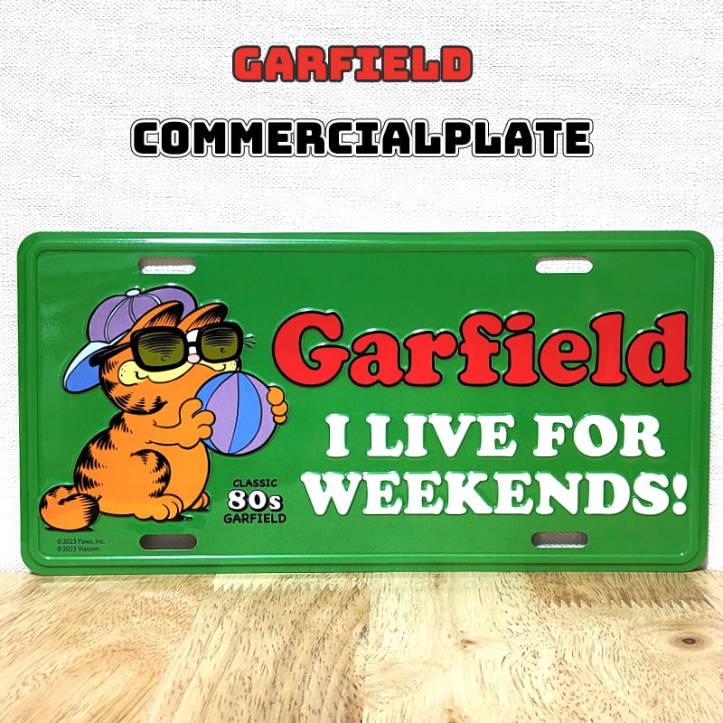 アメリカン レトロ コマーシャルプレート ガーフィールド ブリキ看板
