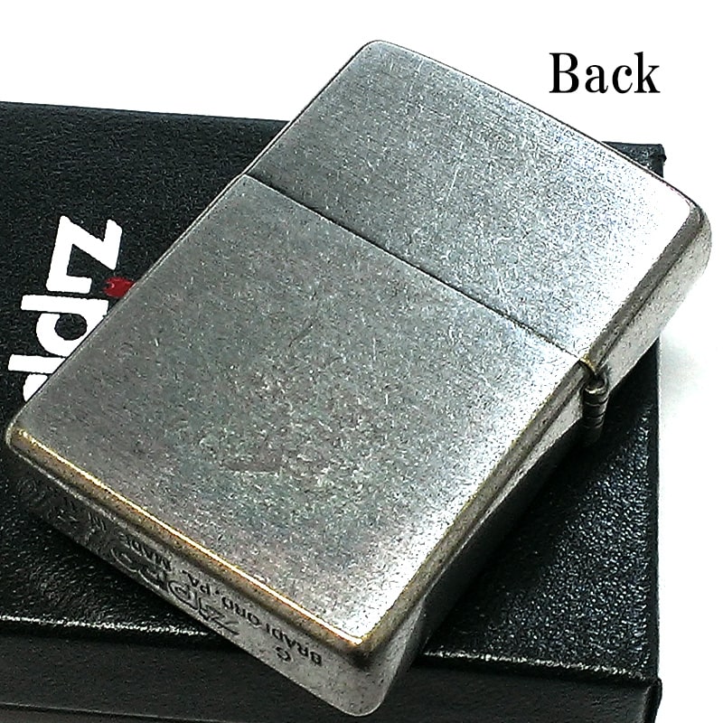 ZIPPO ライター コインホルダー 面白い ジッポ ギミック クロームユーズド 500円 ロゴ 彫刻 メタル貼り アンティークシルバー 古美加工