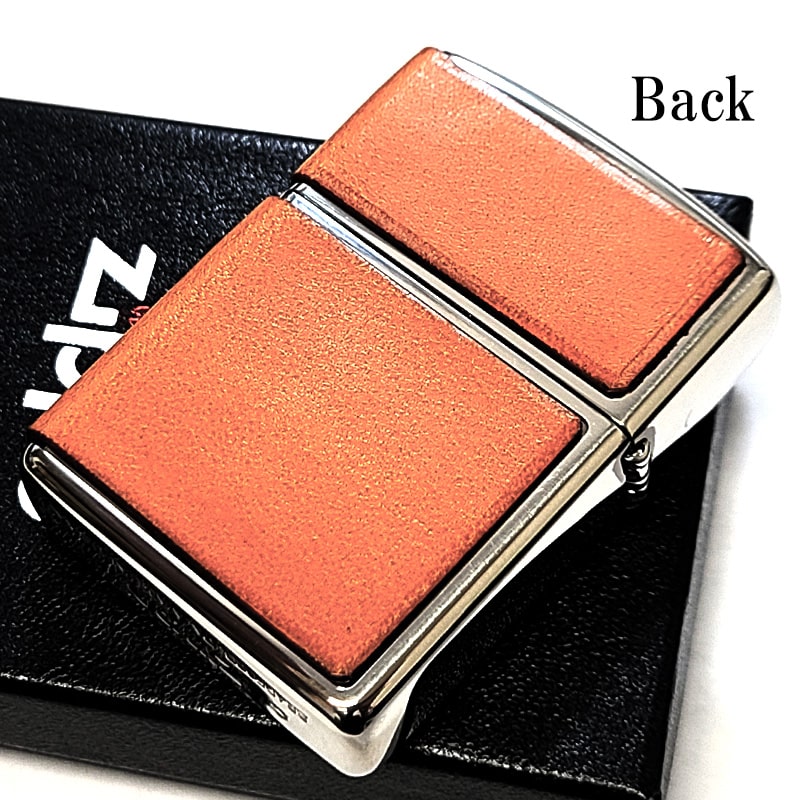 ZIPPO（ジッポー） ライター アーマー 牛革 キャメル ジッポ 本革 3面