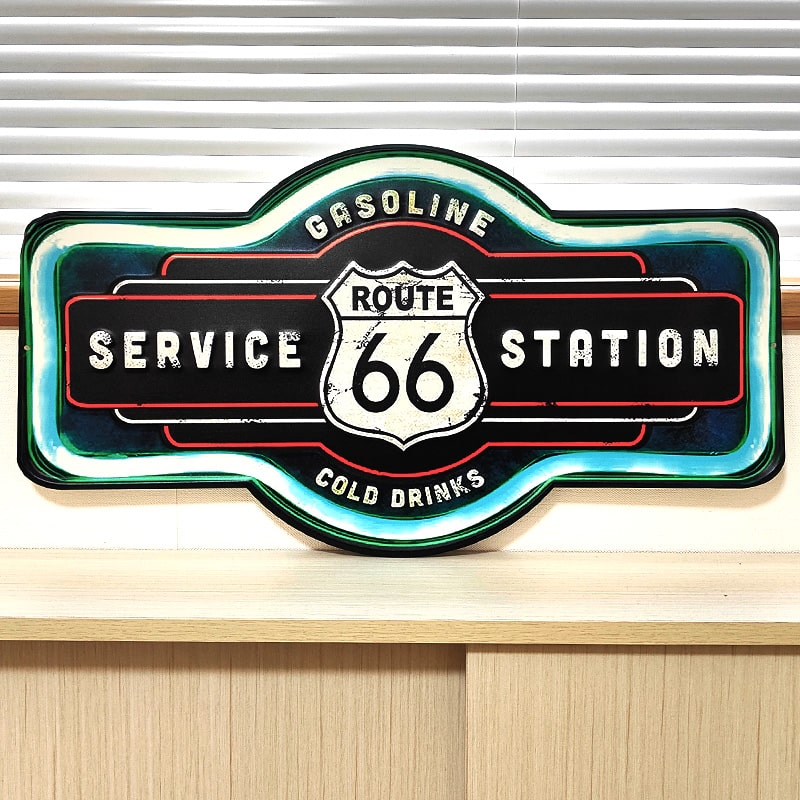アメリカン レトロ アメリカン ブリキ看板 SERVICE STATION